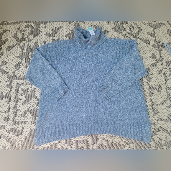 EVOLUTION BY CYRUS Madi Marled Yarn Braided Detail Turtleneck Sweater Size 2X - Picture 12 of 13